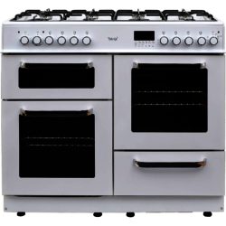 Teknix TKRC100W 100cm Dual Fuel Range Cooker in White